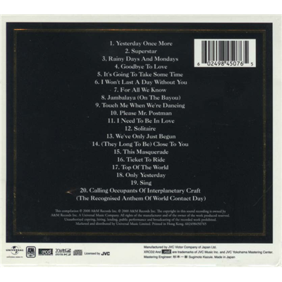 约翰·卡彭特_<em>卡朋特兄妹</em>_卡朋特经典歌曲 - 图